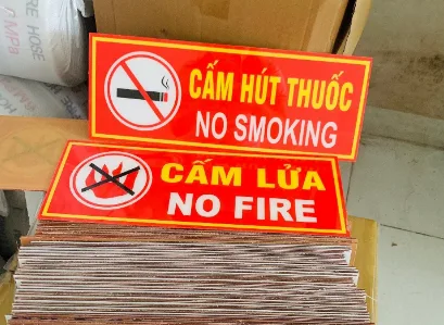 Cấm lửa, Cấm hút thuốc (mica)