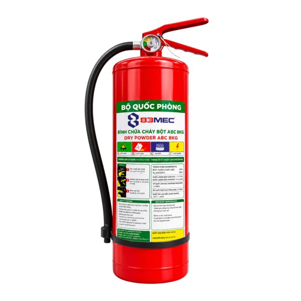 Bình chữa cháy bột ABC 8kg 83MEC/BQP